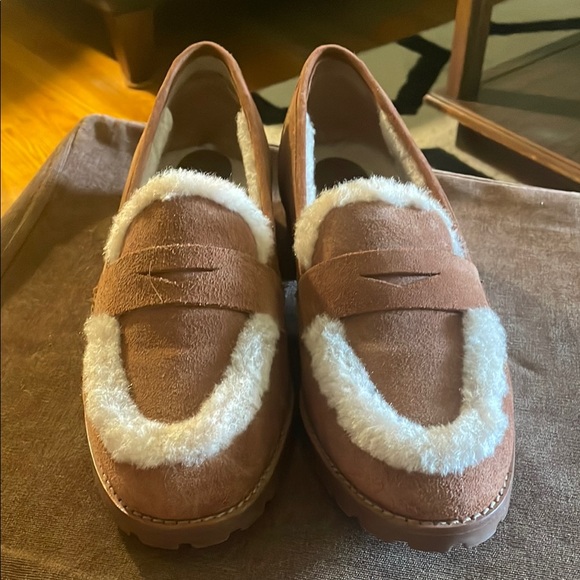 Talbots Shoes - Talbots Cassidy Sherpa Suede Loafers
